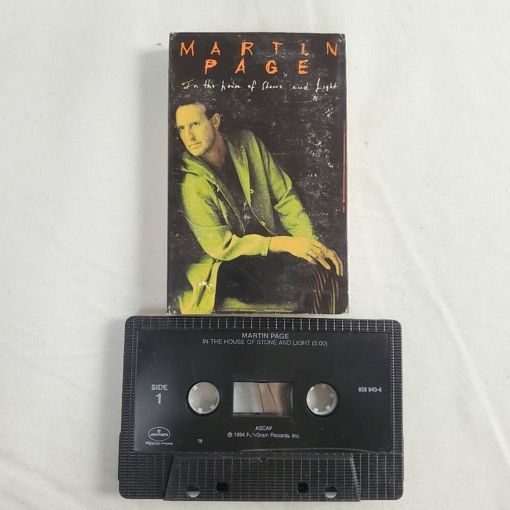 Martin Page – In the House of Stone and Light Cassette Single 1994 Mercury